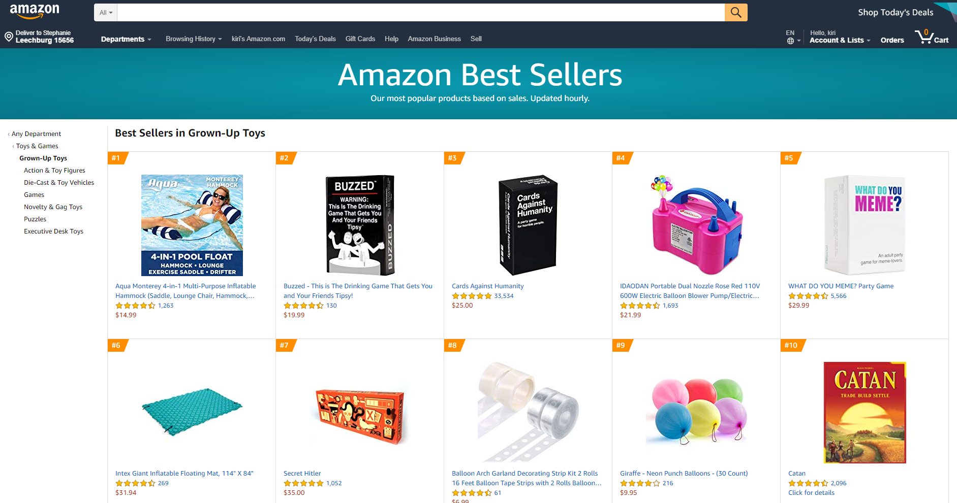 Amazon Toys and Games