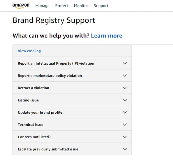 Brand Registry Support