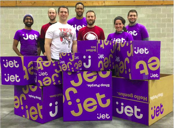   Jet employees & distinctive purple mailing boxes. Via  @sarabsingh12  on Twitter  