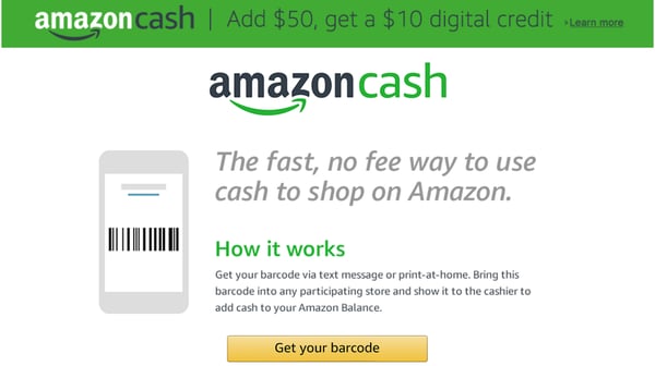  Amazon launched Amazon Cash 